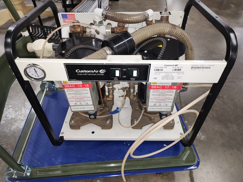 CustomAir Dual Wet Vacuum System Great Working Order Tested Free Shipping