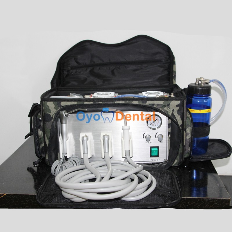Portable MobileDental Unit Backpack Bag Suitcase +Air Compressor + Suction BD401 gallery
