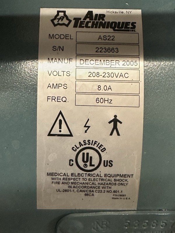 Air Techniques AirStar 22 Dental Air Compressor Excellent Condition! gallery
