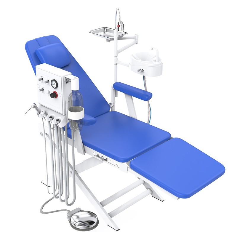 Dental Mobile Suction Unit System /40L Silent Oil-Free Air Compressor /Lab Chair