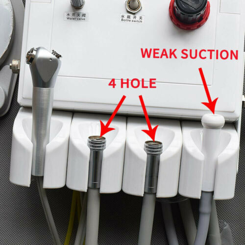 Wall-Mouted Portable Dental Turbine Unit Work Syringe With Air Compressor 4H CE gallery