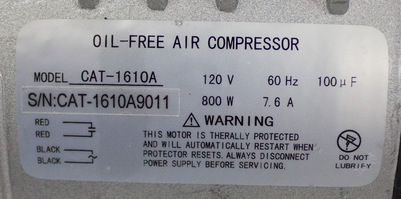 California Air Tools 1610A Oil-Free Air Compressor Ultra Quiet 1.0 (3371483) gallery