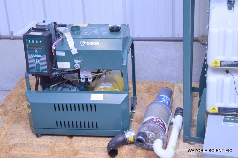 RAMVAC BISON 5 818E 1050 3 DENTAL VACUUM PUMP WITH UTILITY CONTROL BOX 601597 gallery