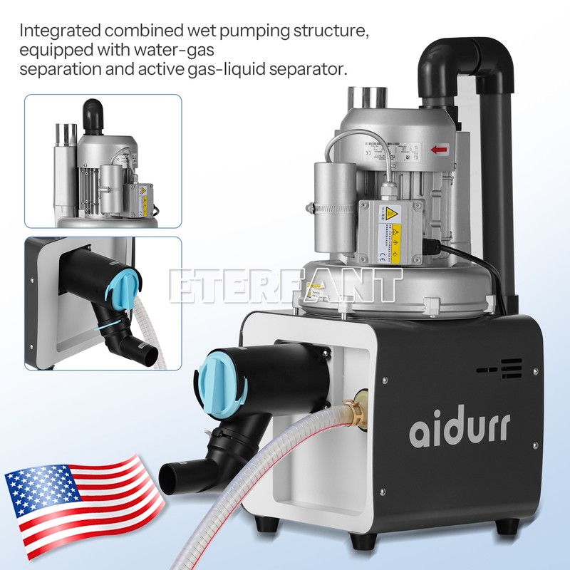 Dental Electric Suction Machine Vacuum System DE101 600L/min Semi-Dry Type gallery