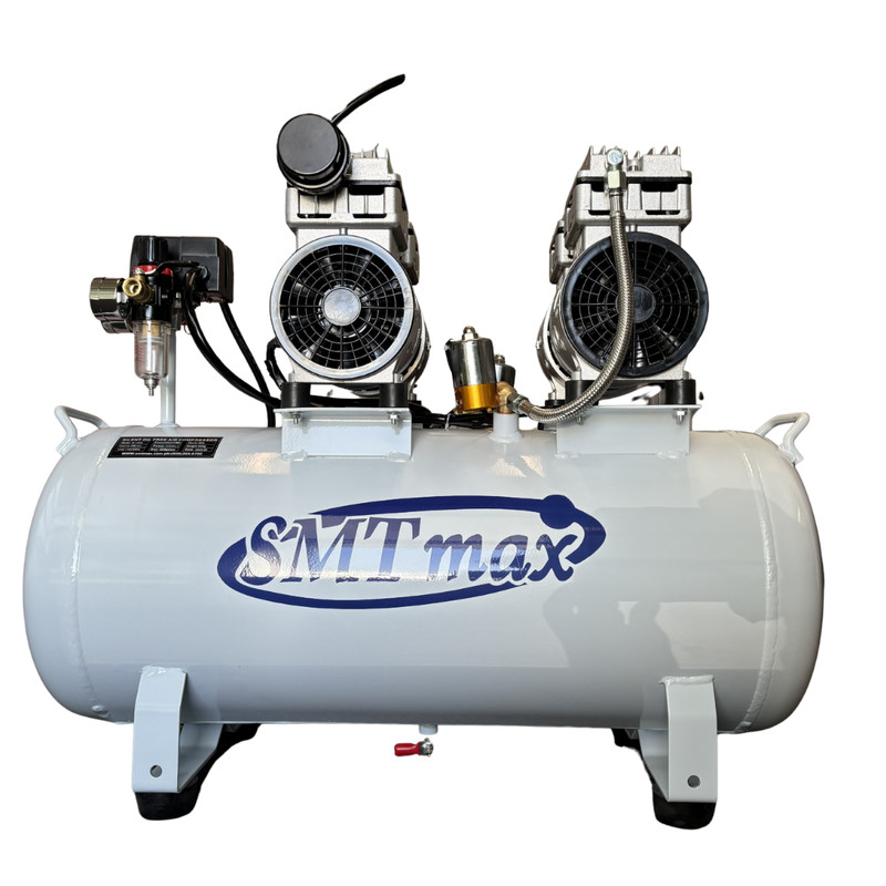 2HP Quiet Oil-Free Dental Air Compressor 12 Gal Tank – 110V gallery