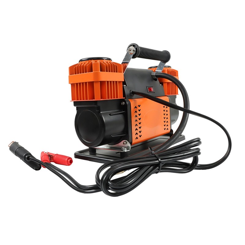 12V Heavy Duty Dual Cylinder Air Compressor Pump for RV Truck ATV SUV gallery