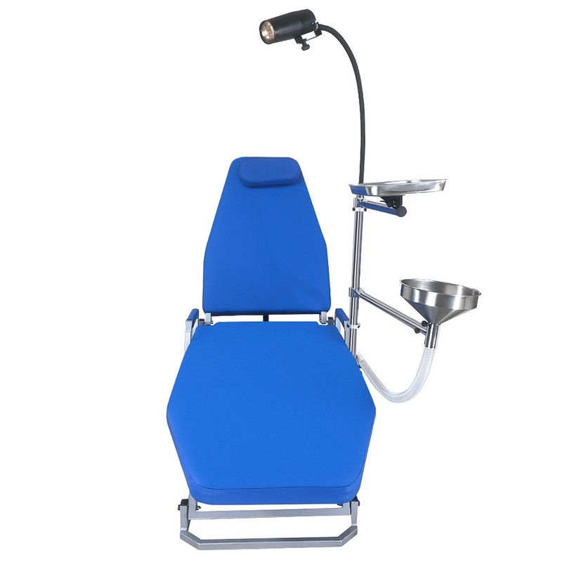 Greeloy Portable Dental Unit with Air Compressor +Dental Chair+Handpieces Set 4H gallery