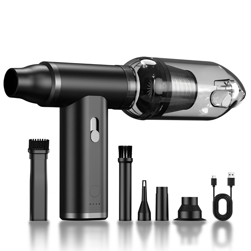 Compressed Air Duster & Vacuum Cleaner 4-in-1, 150,000RPM Powerful Electric...
