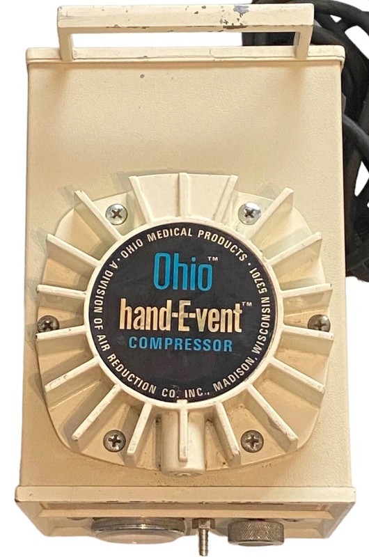 Vintage Ohio Medical AIRCO Compressor Model 2785 Hand-E-Vent Oil-Less Air Pump gallery