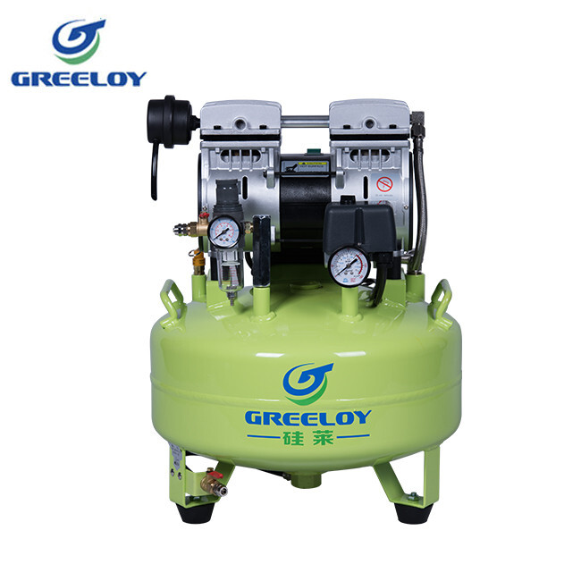 Greeloy GA-61 Dental 24L Silent Oil Free Air Compressor for Dental Chair Unit US