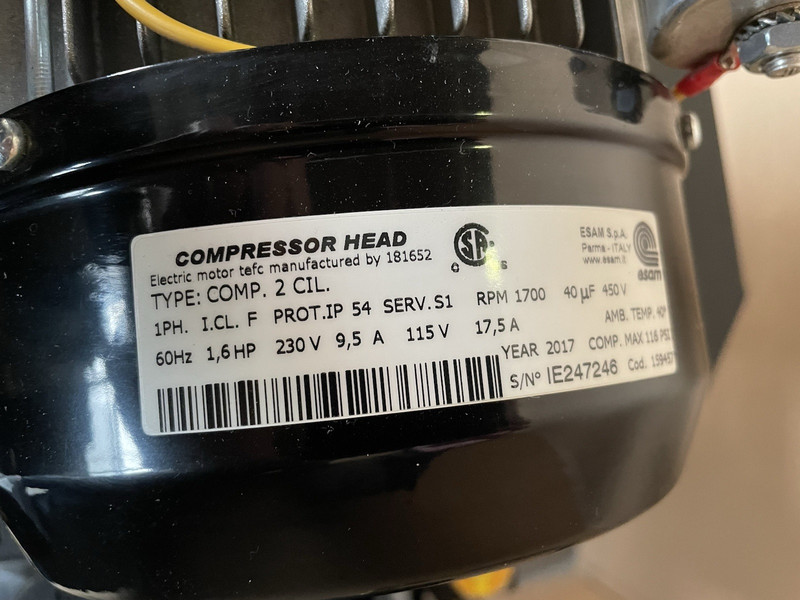 Midmark Power Air P52 Oil-Less Dental Air Compressor 3.2 HP 5-7 Users--208/230v gallery