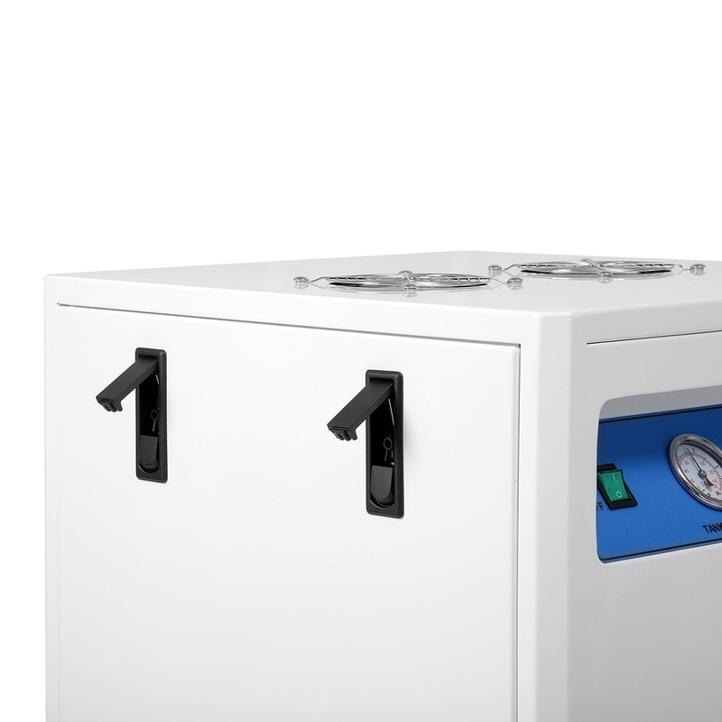 Dental Air Compressor 40L 800W Soundproof Box & Wheels Silent Oil-Free Dental gallery