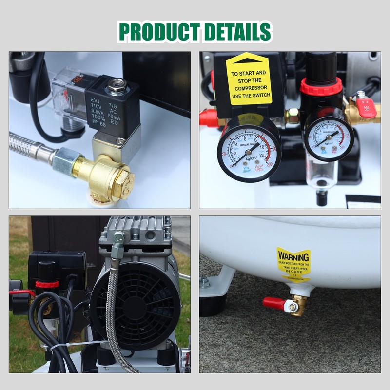 30L Portable Dental Air Compressor Oil Free Silent Air Pump 110V NEW gallery