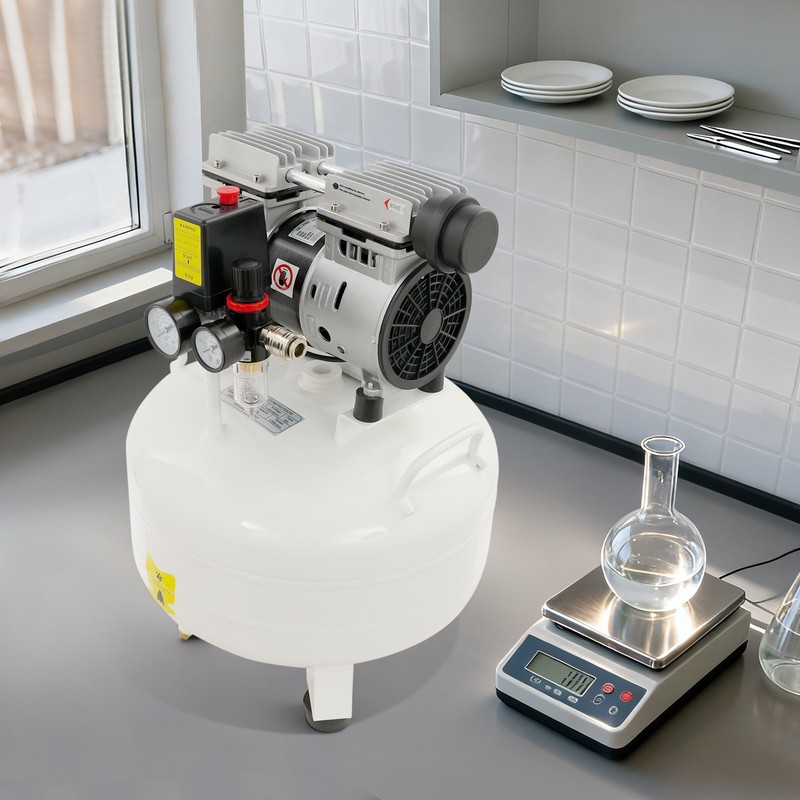 30/40L Portable Dental Oil-Free Air Compressor with Muffler Air Pump 115PSI 110V gallery