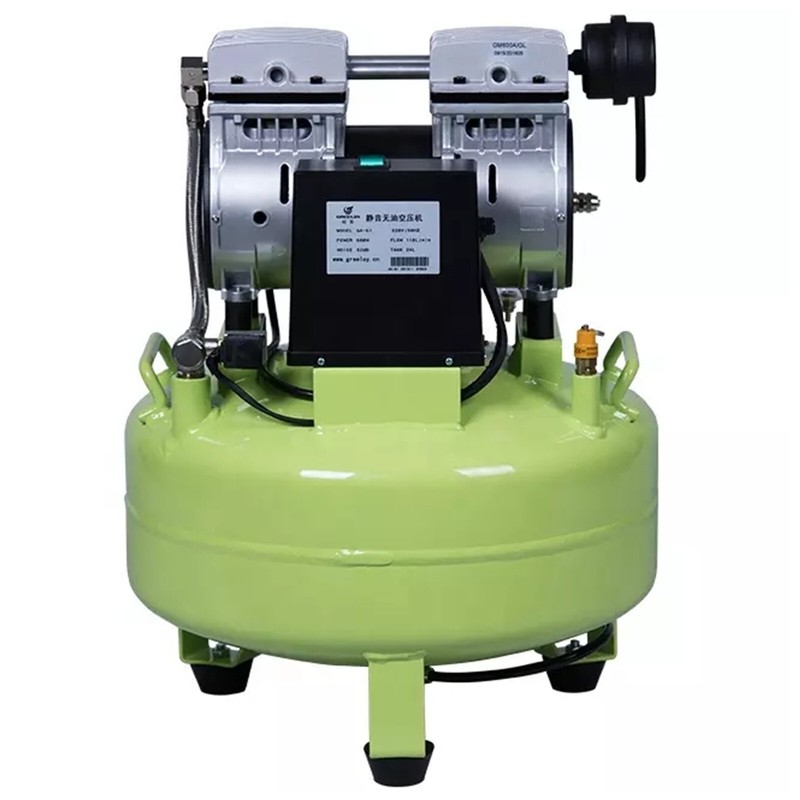 600W Portable Oil Free Dental Air Compressor with 24L Tank for One Chair GA-61 gallery