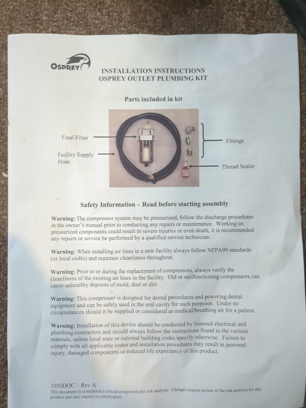 Ramvac Osprey Outlet Plumbing Kit gallery