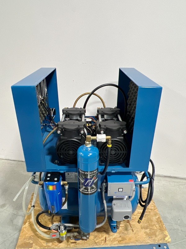 Tech West Ultra Clean ACOR2D2 Oil-Less Dental Air Compressor. Sound Cover Quiet! gallery