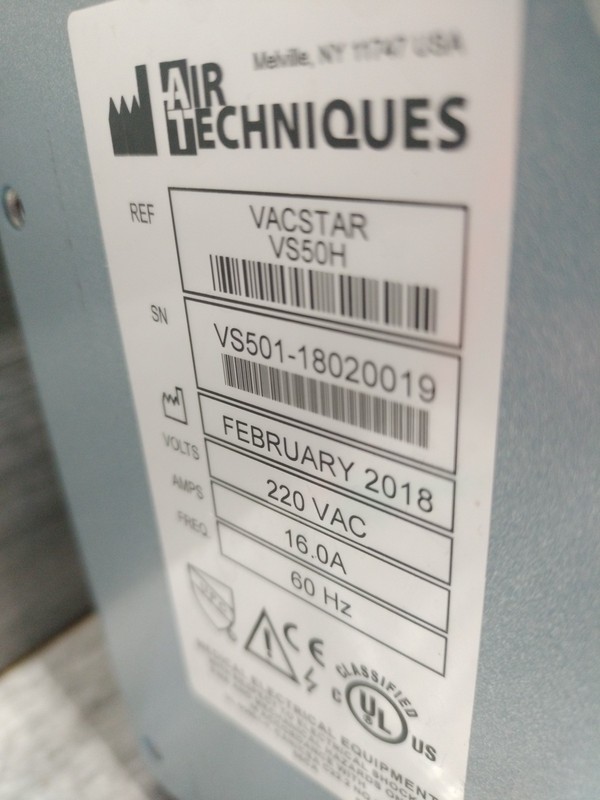 Air Techniques VacStar 50H VS50H Dental Vacuum Pump Control Panel FEB 2018 gallery