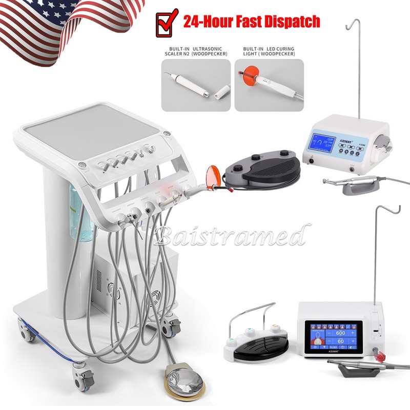 Portable Dental Delivery Unit Compressor/LED Implant surgical motor Handpiece gallery
