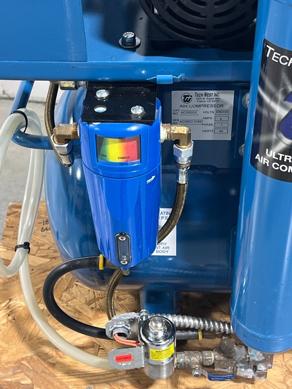 Tech West Ultra Clean ACOR2D2 Oil-Less Dental Air Compressor. Sound Cover Quiet! gallery
