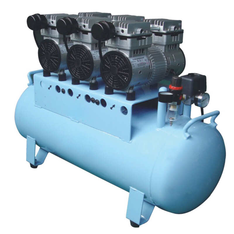 90L One-Drive-Six Silent Dental Oilless Air Compressor – 2250W