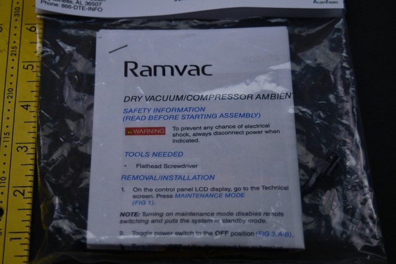 Ramvac DentalEZ Dry Vacuum / Compressor Ambient Sensor gallery