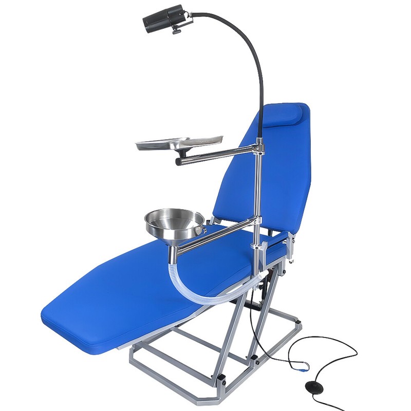 Greeloy Portable Dental Unit with Air Compressor +Dental Chair+Handpieces Set 4H gallery