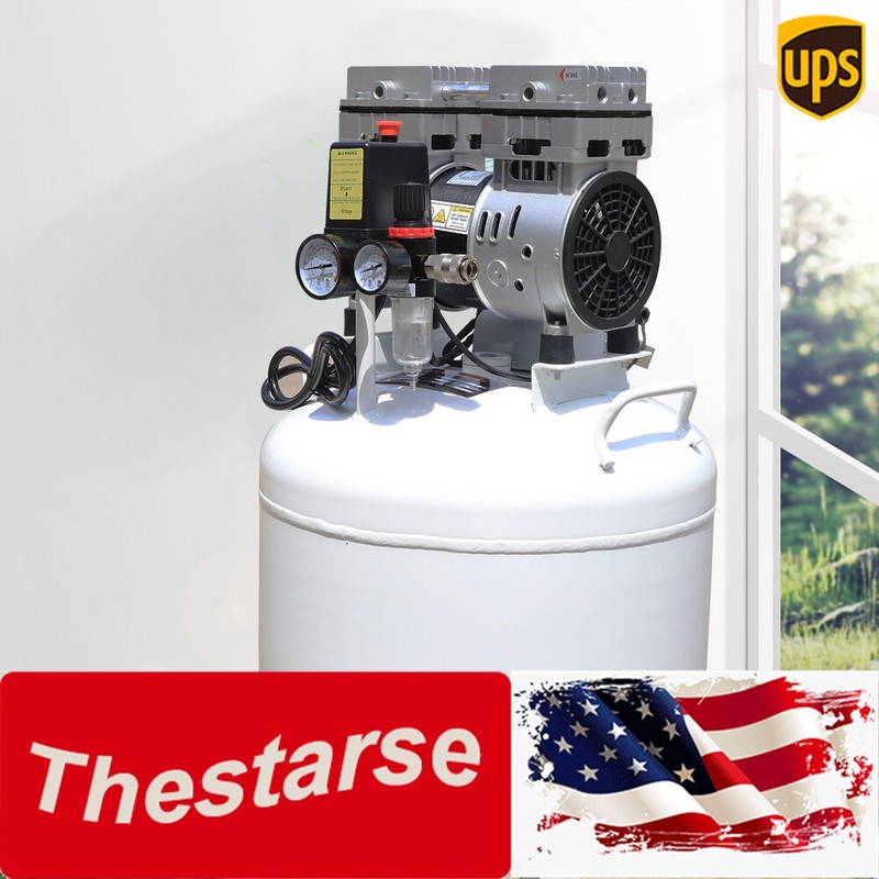 40l Oil-free Dental Air Compressor Noiseless Medical Air Compressor 115psi 750W