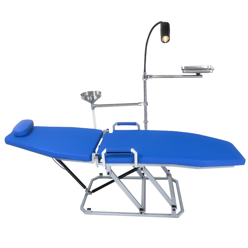Greeloy Portable Dental Unit with Air Compressor +Dental Chair+Handpieces Set 4H gallery