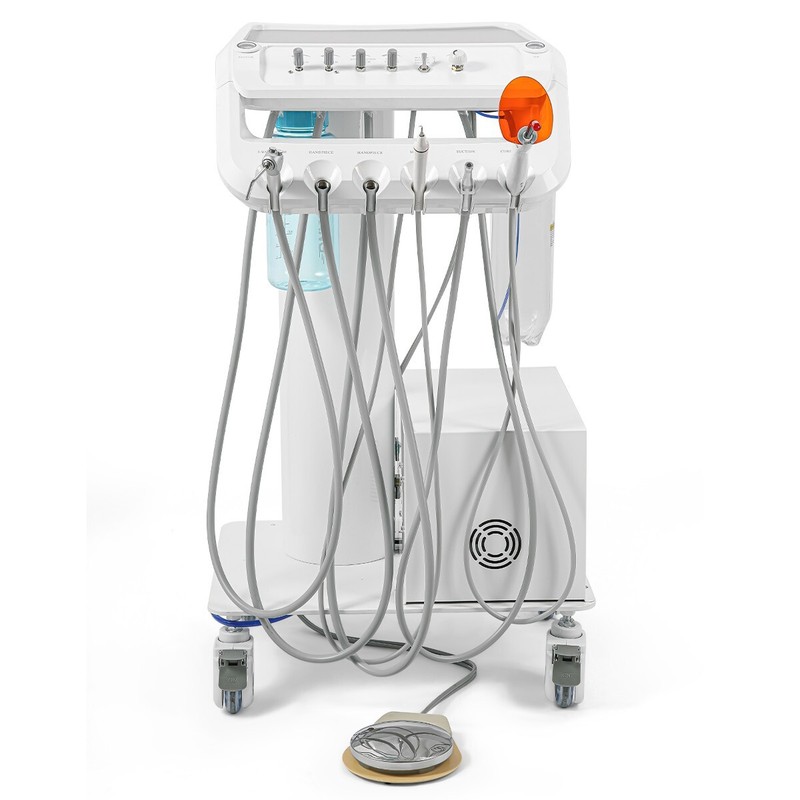 Portable Dental Chair Folding Silla Turbine Unit LED Light Spittoon Adjustable gallery