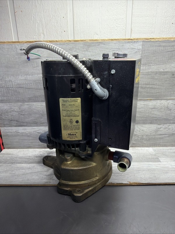 Matrx MAX-1000 Dental Vacuum Pump System Suction Unit - 1HP gallery