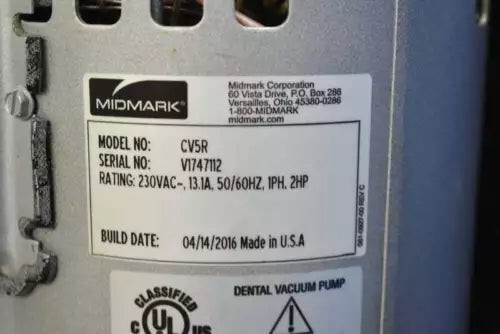 Midmark CV5R Vacuum Motor gallery