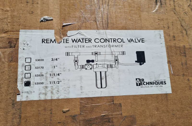 Air Techniques Remote Water Control Valve 1-1/2" with Filter & Transformer 24v gallery