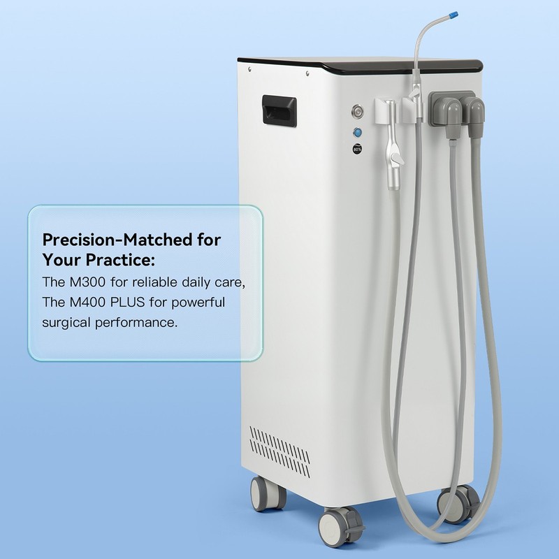 Portable Dental Mobile Suction Unit System Negative Pressure Pump High Volume gallery