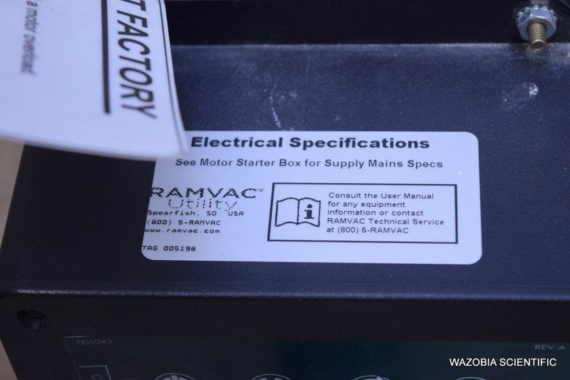 RAMVAC BISON 5 818E 1050 3 DENTAL VACUUM PUMP WITH UTILITY CONTROL BOX 601597 gallery