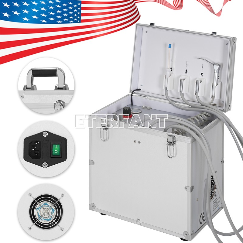 Dental Portable Delivery Unit Air Compressor Suction System 4 Holes BD-402 US