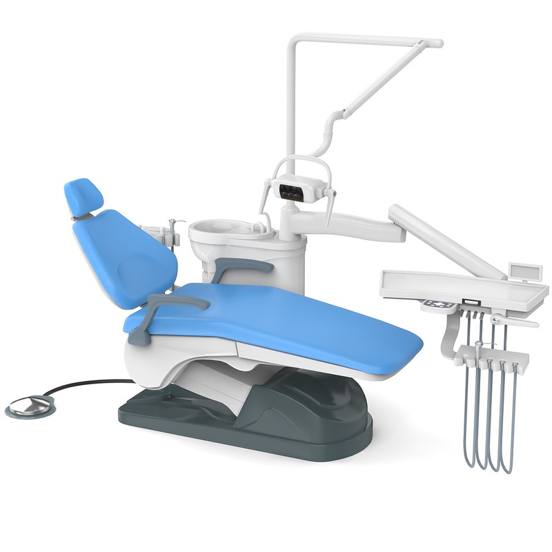 Dental Unit Chair Computer Controlled DC Motor /Silent Oil-Free Air Compressor gallery