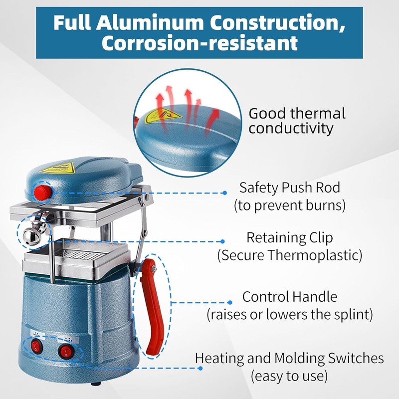 Vacuum Forming Machine Power Former Heat Molding Tool w/Steel Balls Lab Equip... gallery
