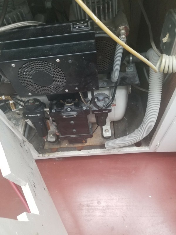 FOR PARTS JUN-AIR Dental Air Compressor Dual Head Oil Free WITH EXTRA MOTOR gallery