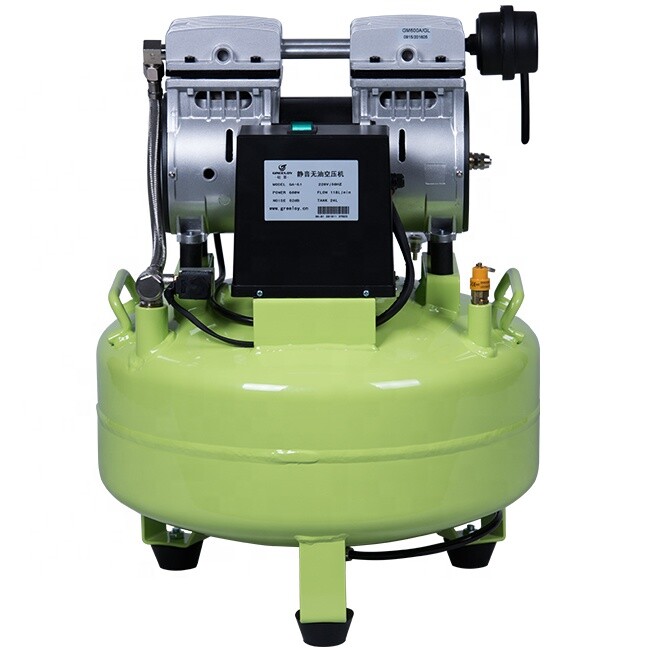 GA-61 24L Dental Electric Oiless Noiseless 600W Portable Air Compressor Motor