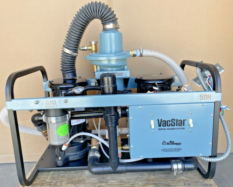Re-Built Air Techniques VacStar 50H Dental Wet-Ring Vacuum Suction Pump 4 Users