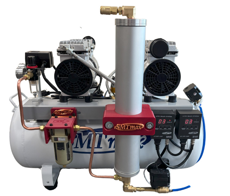2HP Oil Free Dental Air Compressor w/ automatic dryer 110v