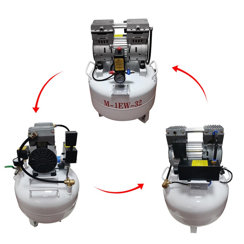 32L Silent Oilless Oil Free Air Compressor 70L/min for One Dental Chair Unit gallery