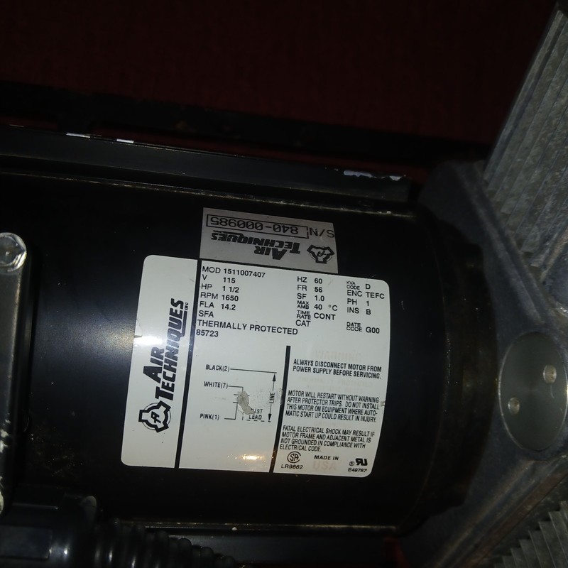 Air Techniques AirStar AS21 (2-1) Dental Air Compressor Head & Motor 115v WORKS gallery