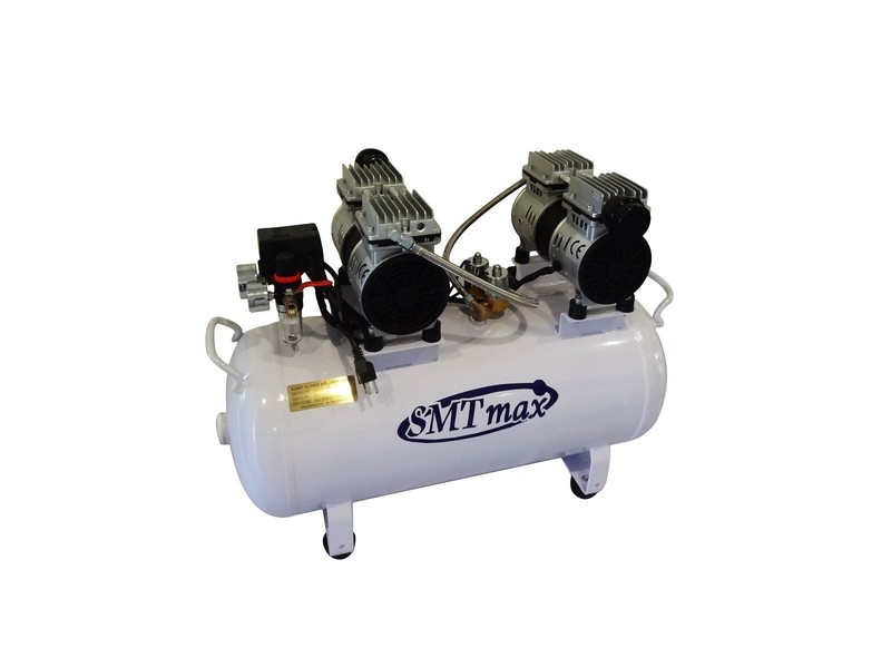 2HP Quiet Oil-Free Dental Air Compressor 12 Gal Tank – 110V