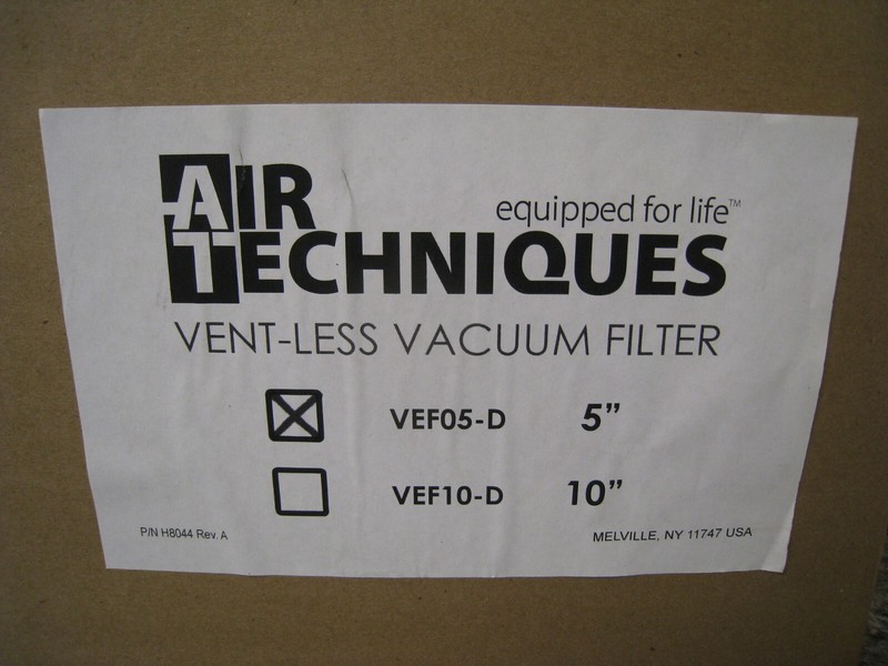 New Air Techniques VEF05-D 5" VacStar Vent-Less Dental Vacuum System Filter gallery
