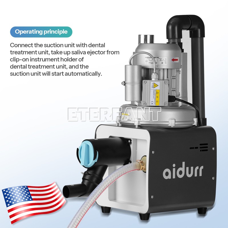 Dental Electric Suction Machine Vacuum System DE101 600L/min Semi-Dry Type