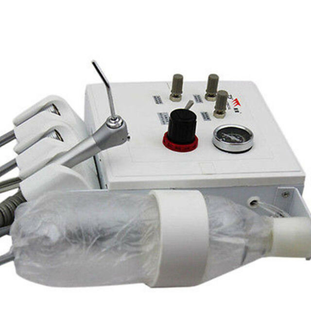 Wall-Mouted Dental Portable Turbine Unit Triplex Work Syringe Air Compressor 4H gallery