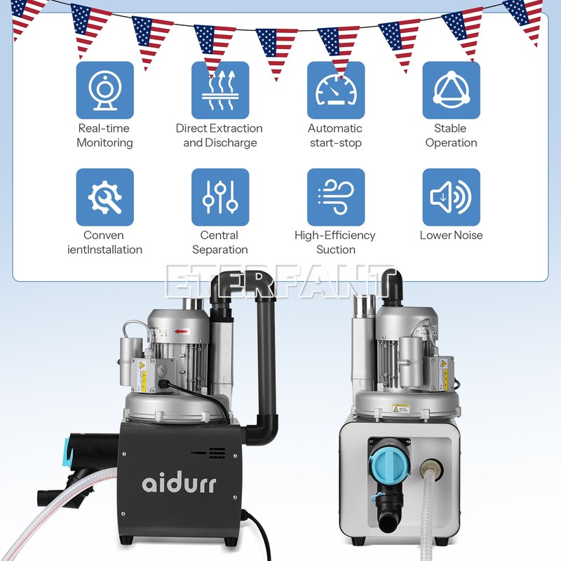 ETERFANT Dental Suction Machine Electric Vacuum System Semi-Dry Type Vacuum Pump gallery