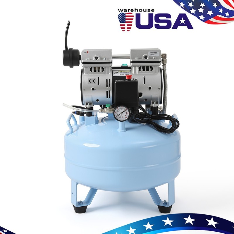 Dental Unit Chair Computer Controlled DC Motor /Silent Oil-Free Air Compressor